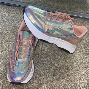 Chunky shiny sneakers from ASOS